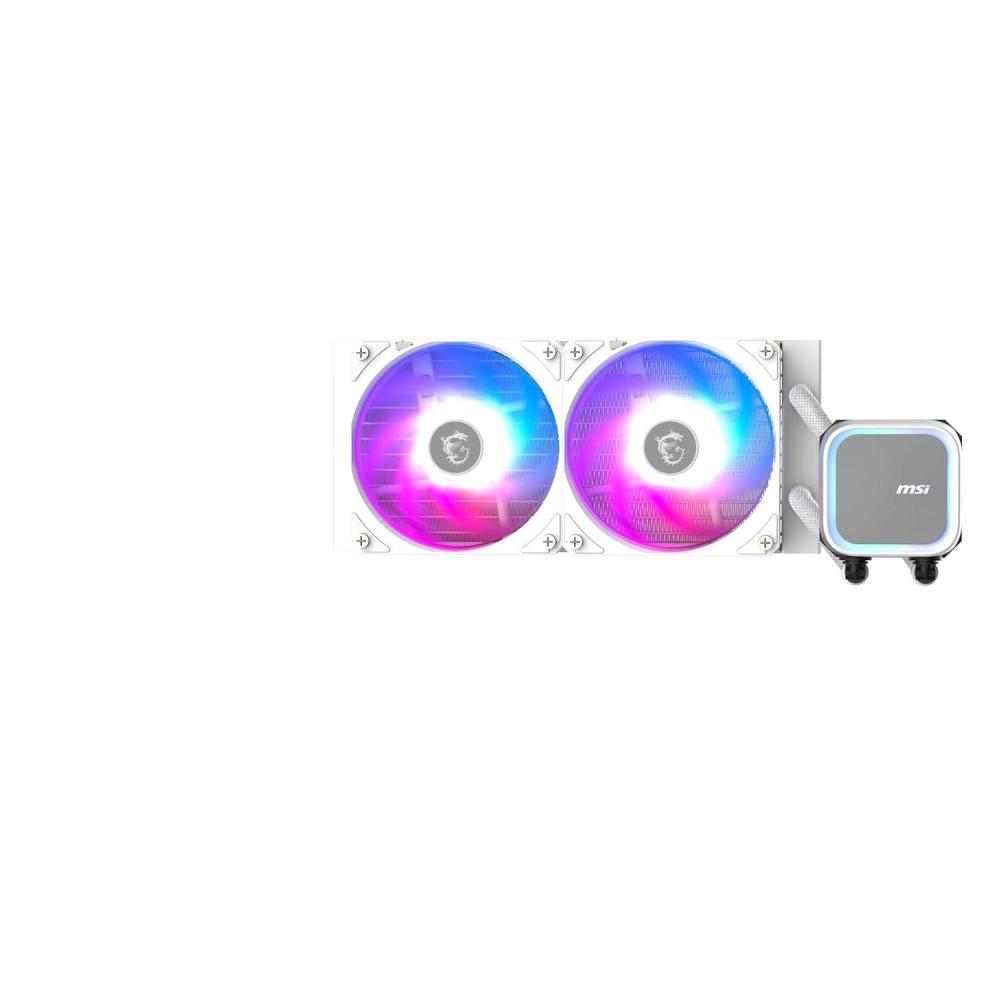 imageMSI MAG Coreliquid A13 360 White  AIO ARGB CPU Liquid Cooler  360mm Radiator  LGA 17001851  AM5AM4 Compatible  Triple 120mm ARGB PWM Fans WhiteWhite