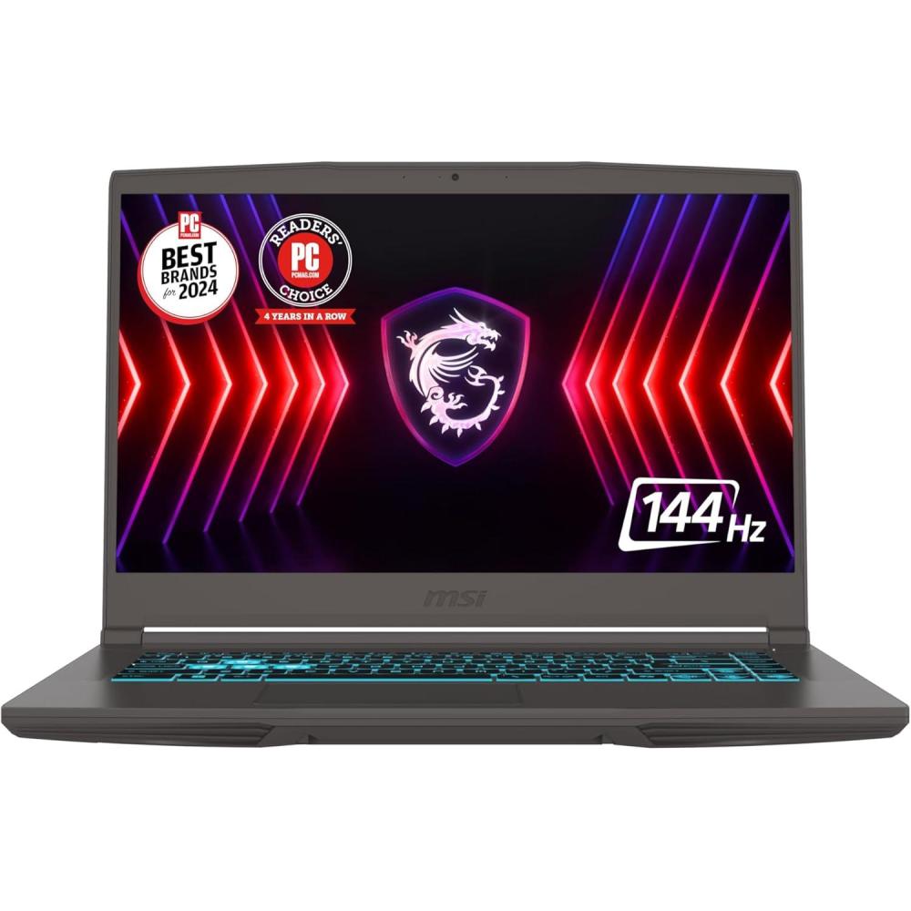 imagemsi Thin A15 156 FHD 144Hz Gaming Laptop  Ryzen 57535HS GeForce RTX 3050 16GB DDR5 512GB SSD Thin ampamp Light Design Cooler Boost Cooling Windows 11 B7UC473USi713620H