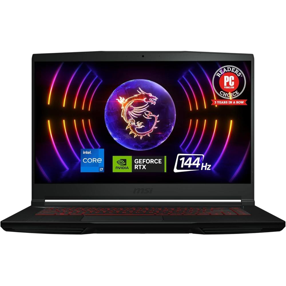 imagemsi Thin A15 156 FHD 144Hz Gaming Laptop  Ryzen 57535HS GeForce RTX 3050 16GB DDR5 512GB SSD Thin ampamp Light Design Cooler Boost Cooling Windows 11 B7UC473USCore i7