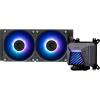 imageMSI MAG CORELIQUID A15 240  AIO ARGB CPU Liquid Cooler  240mm Radiator  LGA 1851 Ready  Dual 120mm ARGB PWM Fans Black