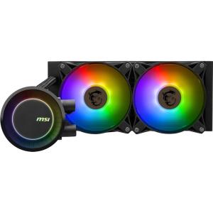 MAG CoreLiquid 240R V2 White – AIO ARGB CPU Liquid Cooler – Rotating Cap Design – LGA 1700 Ready – 240mm Radiator – Dual 120mm ARGB PWM Fans(MAG CORELIQUID E240)