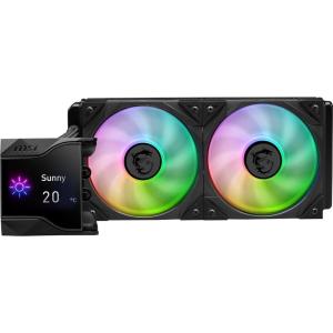 MAG CoreLiquid 240R V2 White – AIO ARGB CPU Liquid Cooler – Rotating Cap Design – LGA 1700 Ready – 240mm Radiator – Dual 120mm ARGB PWM Fans(MPG CORELIQUID D240)