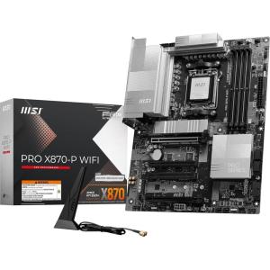MSI MAG X870 Tomahawk WiFi Gaming Motherboard (AMD Ryzen 9000/8000/7000 Series Processors, AM5, DDR5, PCIe 5.0, M.2 Gen5, SATA 6Gb/s, USB 40Gbps, HDMI/DP, Wi-Fi 7, Bluetooth 5.4, 5Gbps LAN, ATX)(PRO X870-P WIFI)