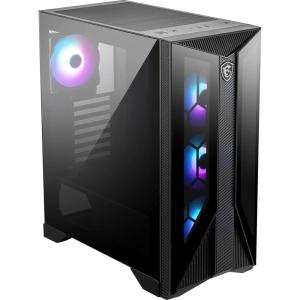 MSI MPG GUNGNIR 110R – Premium Mid-Tower Gaming PC Case – Tempered Glass Side Panel – 4 x ARGB 120mm Fans – Liquid Cooling Support up to 360mm Radiator – Two-Tone Design(MPG GUNGNIR 120R)