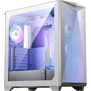 MSI MPG GUNGNIR 300R Airflow White – Premium Mid-Tower Gaming PC Case – Tempered Glass Side Panel – ARGB 120mm Fans – Liquid Cooling Support up to 360mm Radiator – White Color Case(MPG GUNGNIR 300R AIRFLOW WHITE)