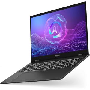 MSI Prestige 16 AI+ Evo 16″ UHD+ OLED Laptop: Intel Ultra 7-256V, Intel Arc Graphics, 16GB DDR5, 1TB NVMe SSD, HDMI, Wi-Fi 7, Win 11 Home: Stellar Gray B2VMG-059US(Ultra 7-258V)