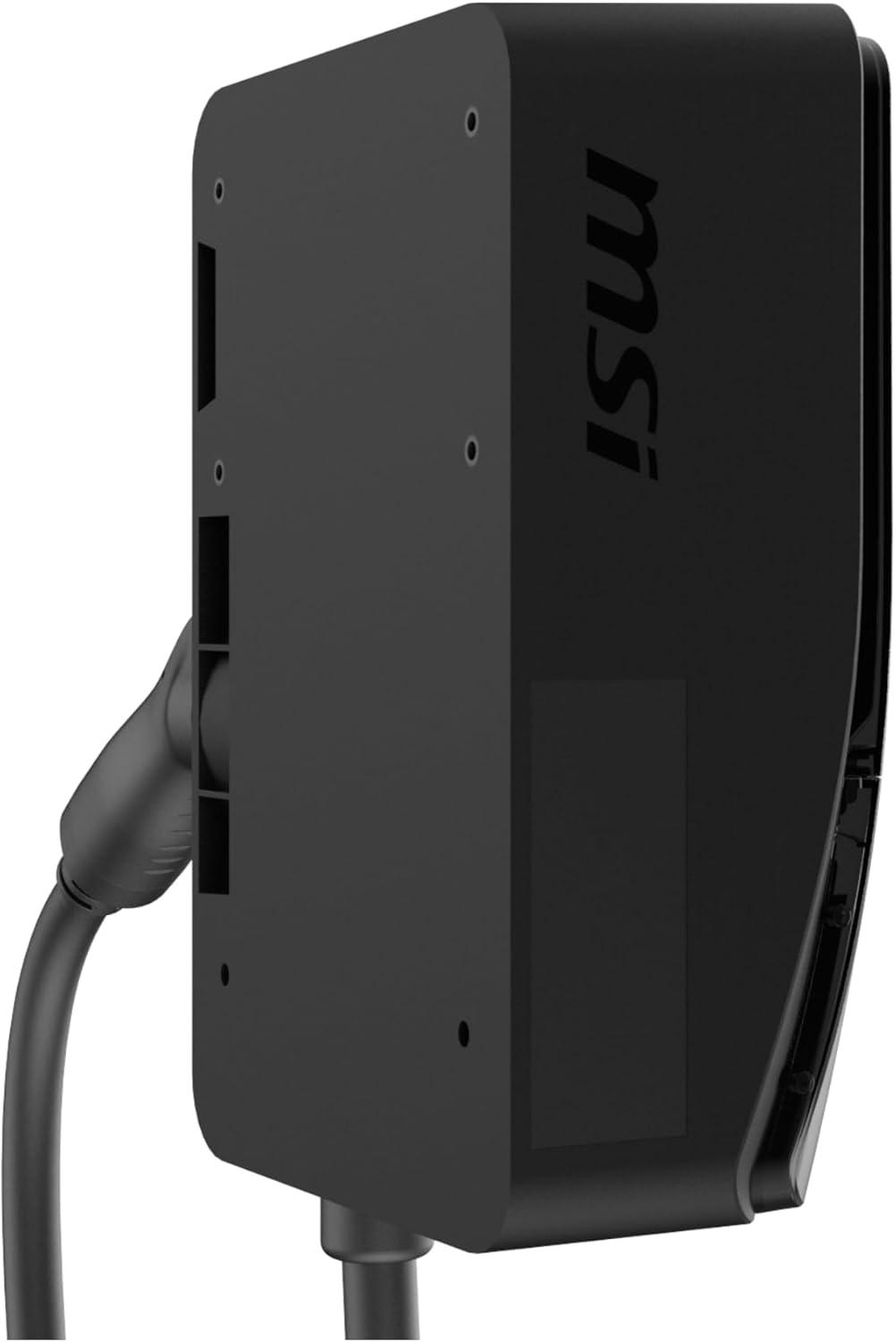 imageMSI EV Life Plus NACS NEMA 1450 Level 2 Charger 240V 40A 96KW IP55 RatedWater and dust Resistant IK08 Impact Resistant UL2594 Certified Energy Star RFID Card 5 Years Warranty