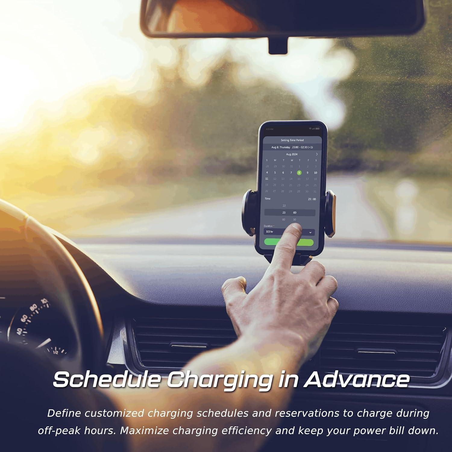 imageMSI EV Life Type 1 J1772 Hardwired Level 2 Charger 240V 60A 144 kW IP55 RatedWater and dust Resistant IK08 Impact Resistant UL2594 Certified Energy Star 5 Years Warranty