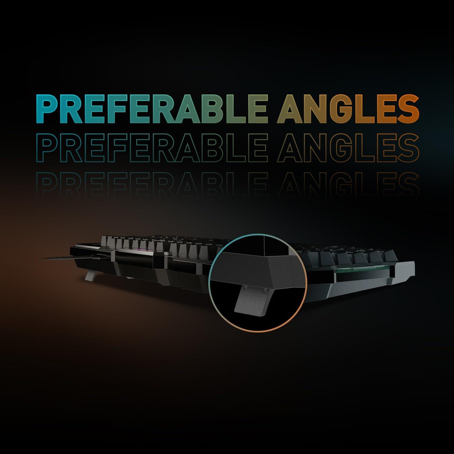 imageMSI Forge GK100 Combo Gaming RGB Keyboard ampamp Mouse Set 19Key AntiGhosting 6400 DPI Optical Sensor