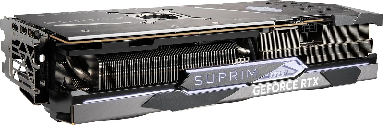 imageMSI Gaming RTX 4080 Super 16G SUPRIM X Graphics Card NVIDIA RTX 4080 Super 256Bit Extreme Clock 2655 MHz 16GB GDRR6X 23 Gbps HDMIDP Ada Lovelace Architecture