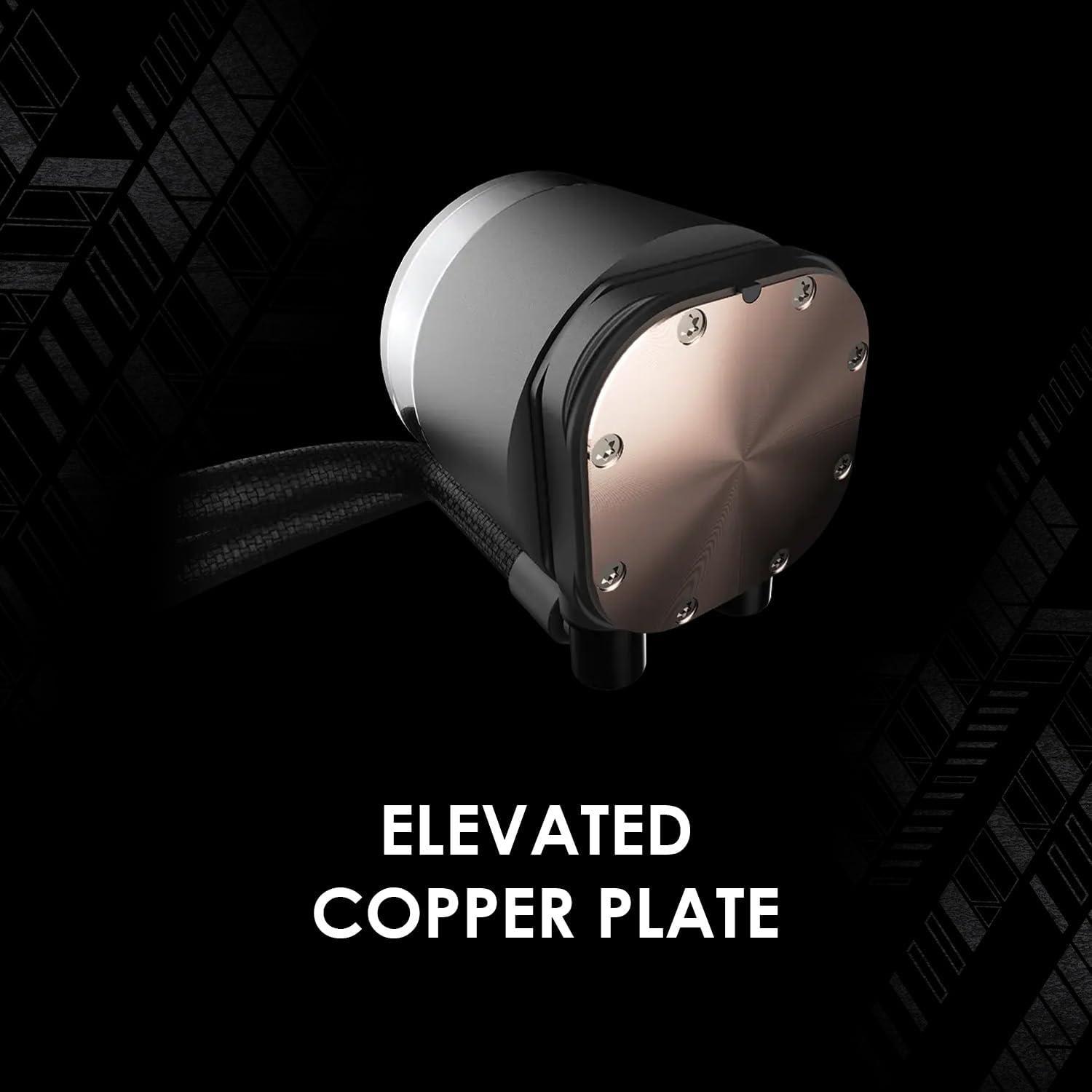 imageMSI MAG Coreliquid A12 360 AIO ARGB CPU Liquid Cooler 360mm Radiator LGA 1700 Ready Double Ball Bearring120mm ARGB PWM Fans x3 Rotatable Blockhead LGA 17001851 AM5 AM4 Black