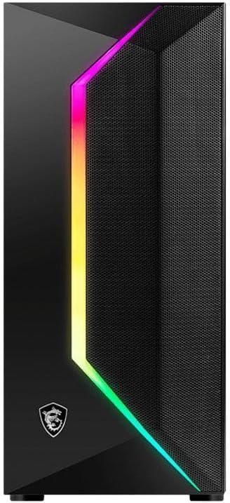 imageMSI MidTower PC Gaming Case Tempered Glass Side Panel 1 x 120mm aRGB Fan 1 x 120mm Fan Liquid Cooling Support up to 240mm Radiator x 1 MAG Vampiric 100RVAMPIRIC