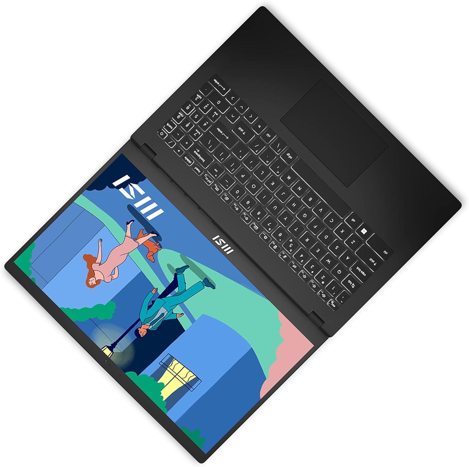 imageMSI Modern 15 Laptop Ryzen 7 7730U UMA AMD Radeon Graphics 156quot FHD 16GB DDR4 1TB NVMe SSD 180Degree LayFlat Type C Win 11 Pro Classic Black B7M223USRyzen 7 7730U