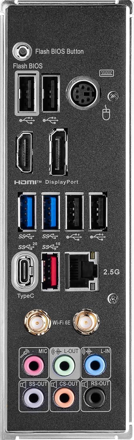 imageMSI Z790 Gaming Plus WiFiAMZ Gaming Motherboard Support 14th13th12th Gen Intel Processors LGA 1700 DDR5 PCIe 50 M2 Slots 25Gbps LAN USB 32 Gen2 WiFi 6E Bluetooth 53 ATX