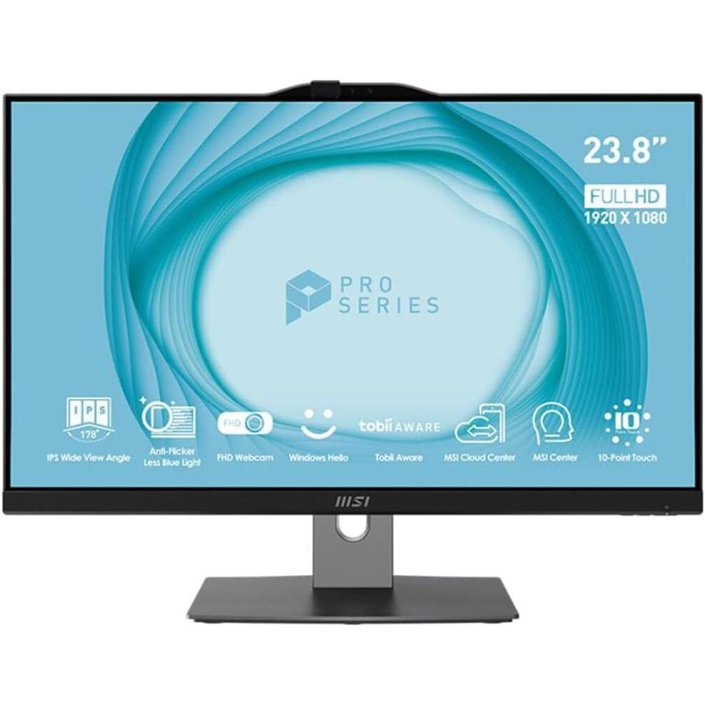 imageMSI PRO AP242 AIO Desktop 238quot FHD IPSGrade LED Intel Core i712700 16GB Memory 500GB SSD WiFi 6 BT 51 Black 3YR Warranty Windows 11 PRO 12M217US