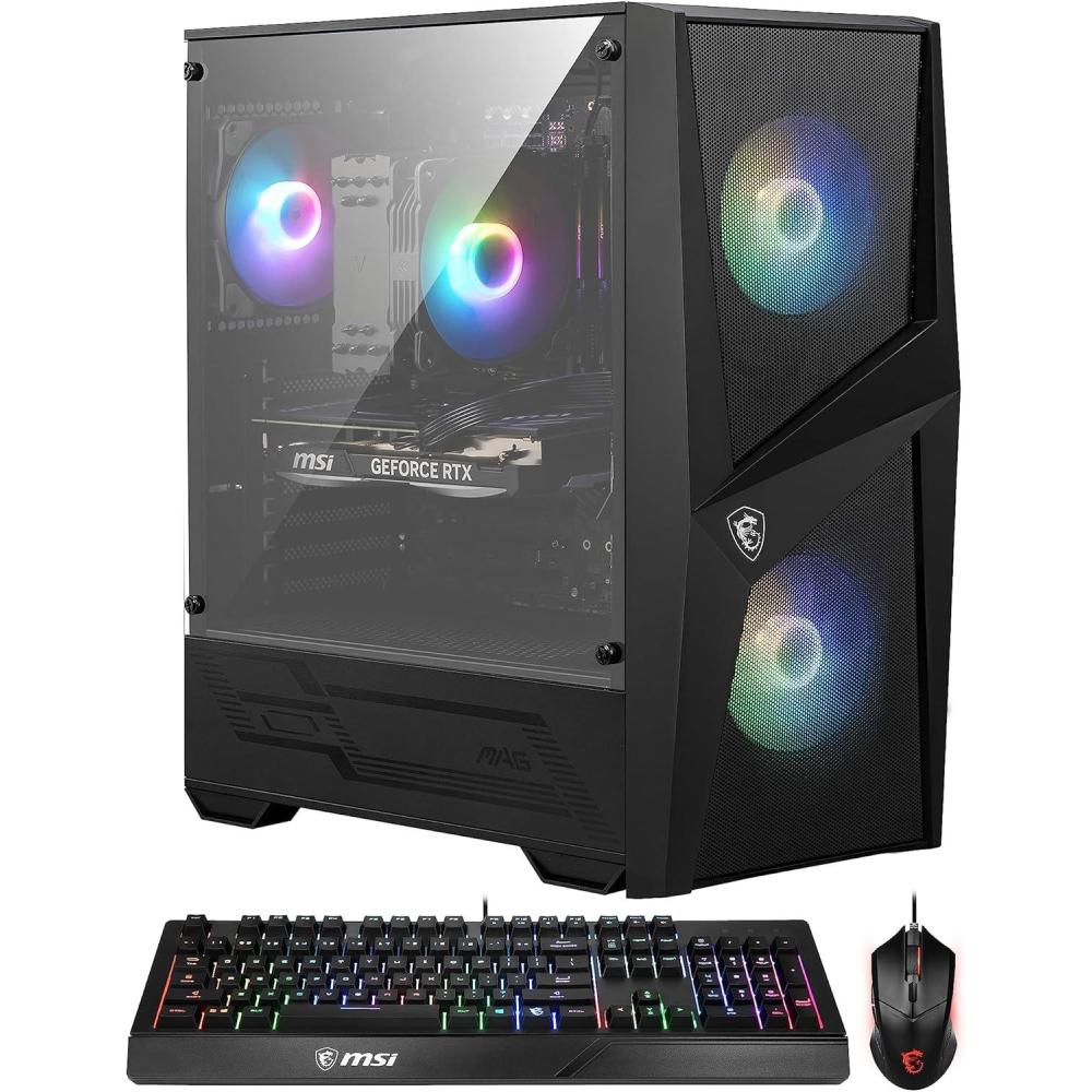 imagemsi Codex R Gaming Desktop Intel Core i513400F RTX 4060 32GB DDR5 2TB M2 NVMe Gen3 RGB Fan Cooling 650W 80 Gold Keyboard ampamp Mouse DIY Friendly Windows 11 Pro 13NUC5068USBlack13th Gen i7