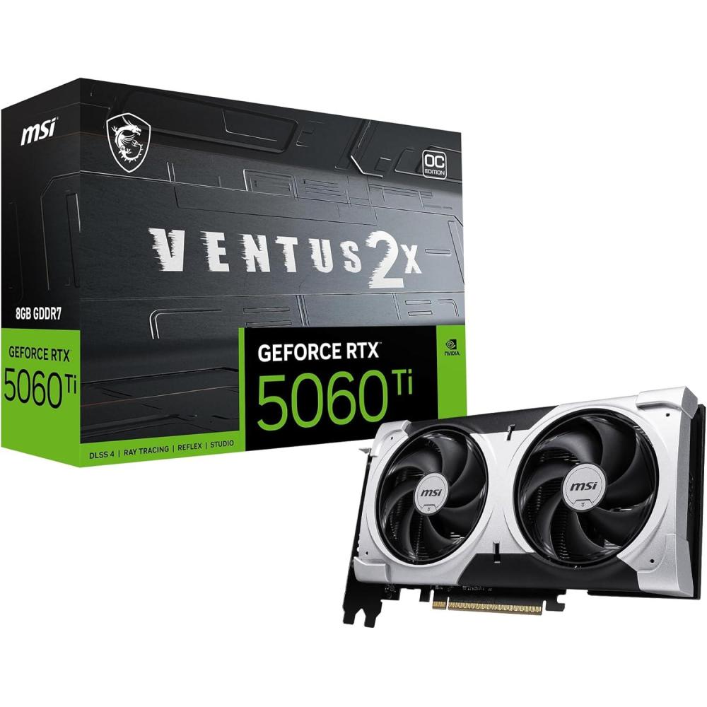 imagemsi Gaming RTX 5060 Ti 8G Ventus 2X OC Plus Graphics Card 8GB GDDR7TBAbit Extreme Performance TBA MHz DisplayPort x3 21a HDMI 21b NVIDIA Blackwell Architecture