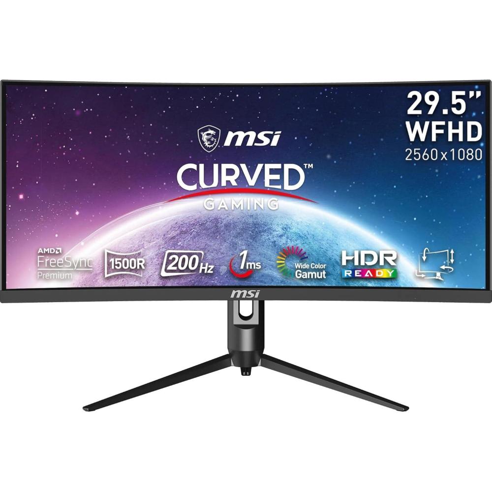 imagemsi MAG301CR2 30quot Gaming Monitor 2560 x 1080 UWFHD VA 200Hz FreeSync HDR Ready HDMI Displayport USB C Tilt Swivel Height Adjustable
