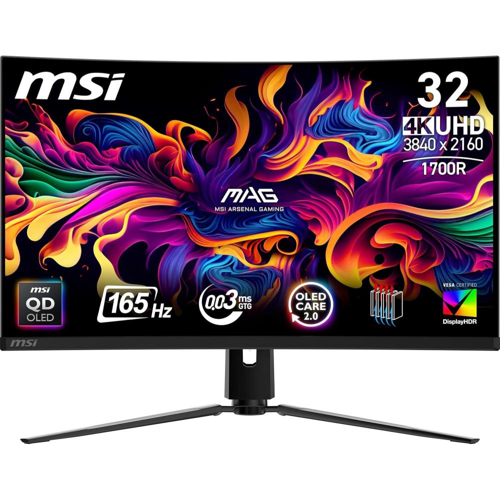 imagemsi MPG 341CQPX QDOLED 34inch Curved OLED Gaming Monitor 3440 x 1440 UWQHD 003ms Response time 240Hz True Black HDR 400 HDMI DP Port USB Type C Tilt Height Adjustable32