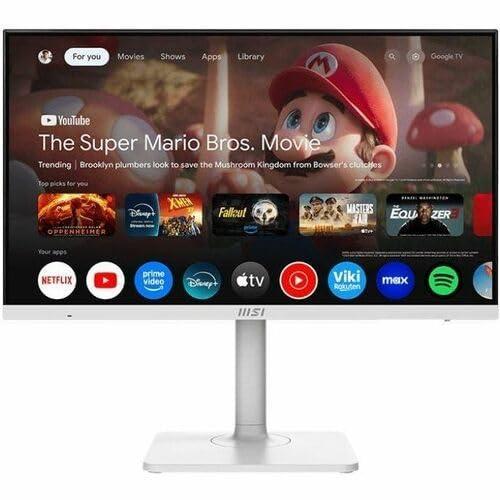 imagemsi Modern MD2412PW 24inch IPS 1920 x 1080 FHD Computer Monitor 100Hz AdaptiveSynch HDR Ready HDMI USBC 15W Power Delivery Speaker VESA Mountable Height Adjustable 1ms WhiteModern MD272UPSW
