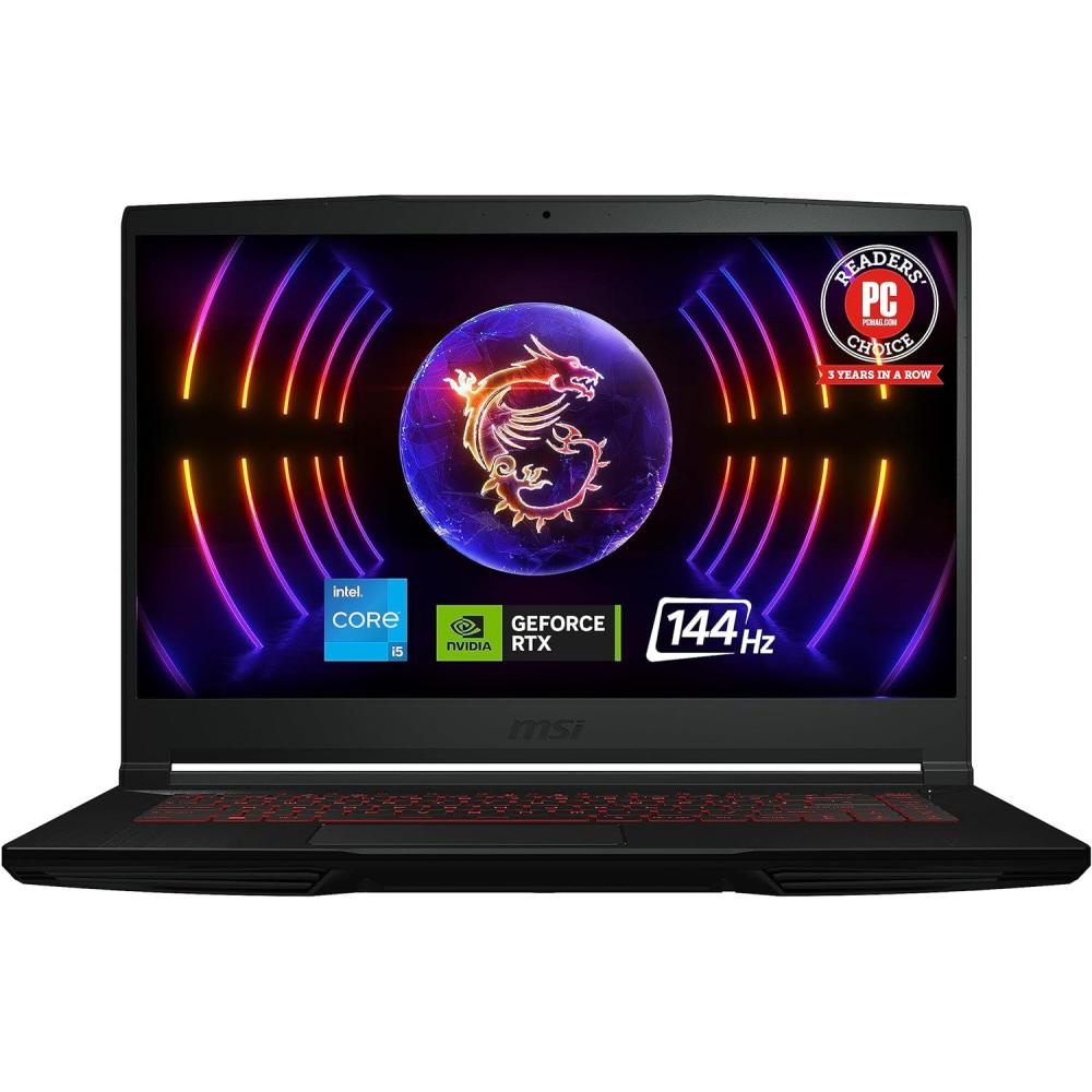 imagemsi Thin 15 156 144Hz FHD Gaming Laptop Intel Core i512450H NVIDIA Geforce RTX 2050 16GB DDR5 512GB NVMe SSD Cooler Boost 5 Win 11 Black B13UCX2041USi512450H