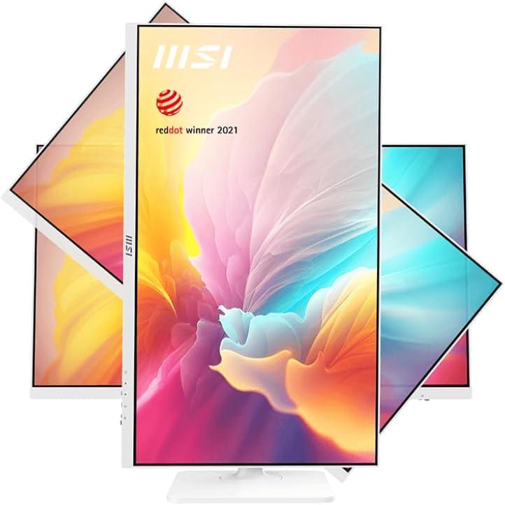 imagemsi Modern MD2712PW 27inch IPS 1920 x 1080 FHD Computer Monitor AdaptiveSynch HDR Ready HDMI USBC 15W Power Delivery Speaker VESA Mountable Height Adjustable 1ms Whitelaptop