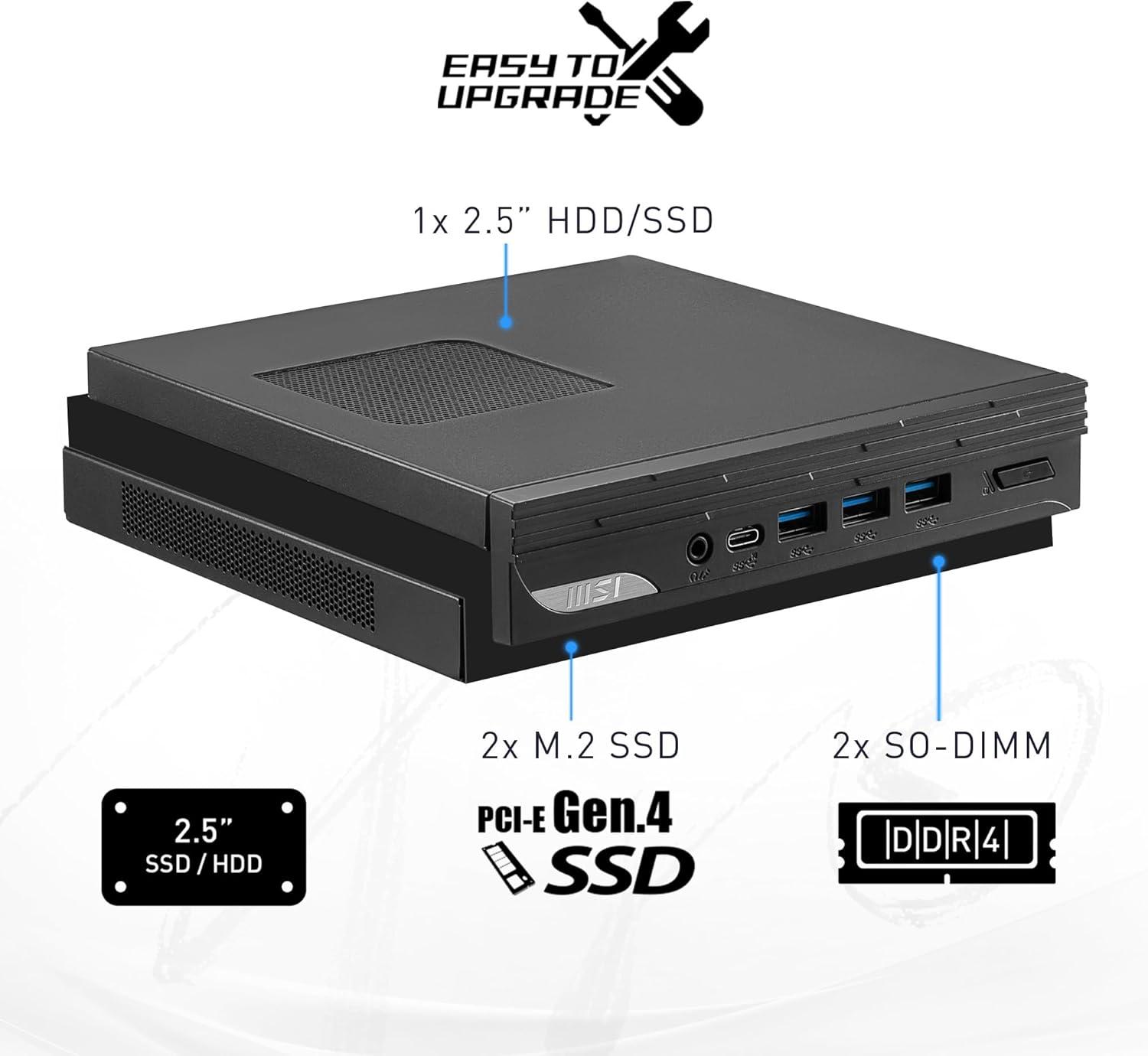 imagemsi PRO DP10 Desktop Intel Core i51340P Iris Xe Graphics 8GB Memory 1TB SSD WiFi 6 Windows 11 PRO 13M059US