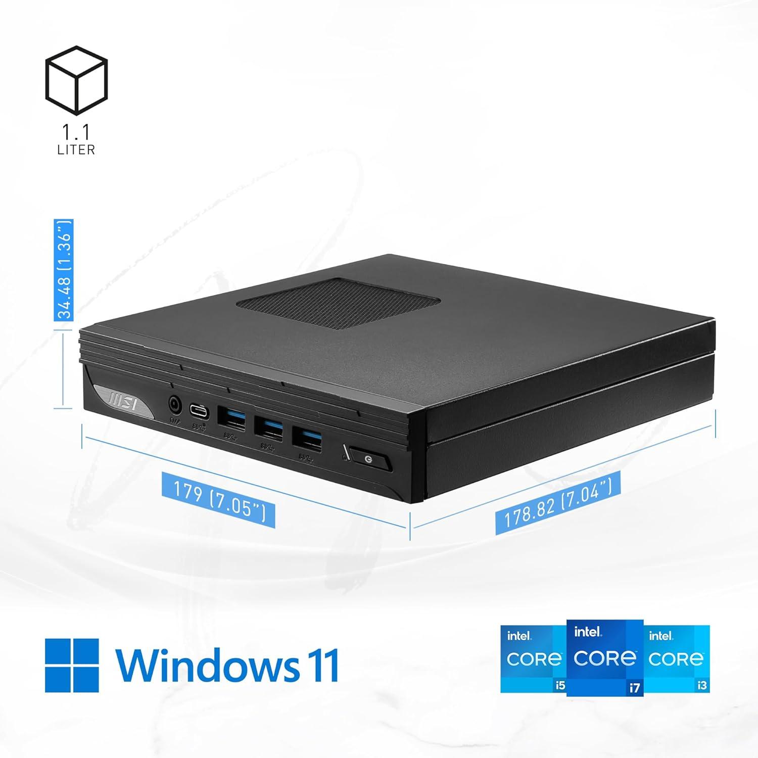 imagemsi PRO DP10 Desktop Intel Core i51340P Iris Xe Graphics 8GB Memory 1TB SSD WiFi 6 Windows 11 PRO 13M059US