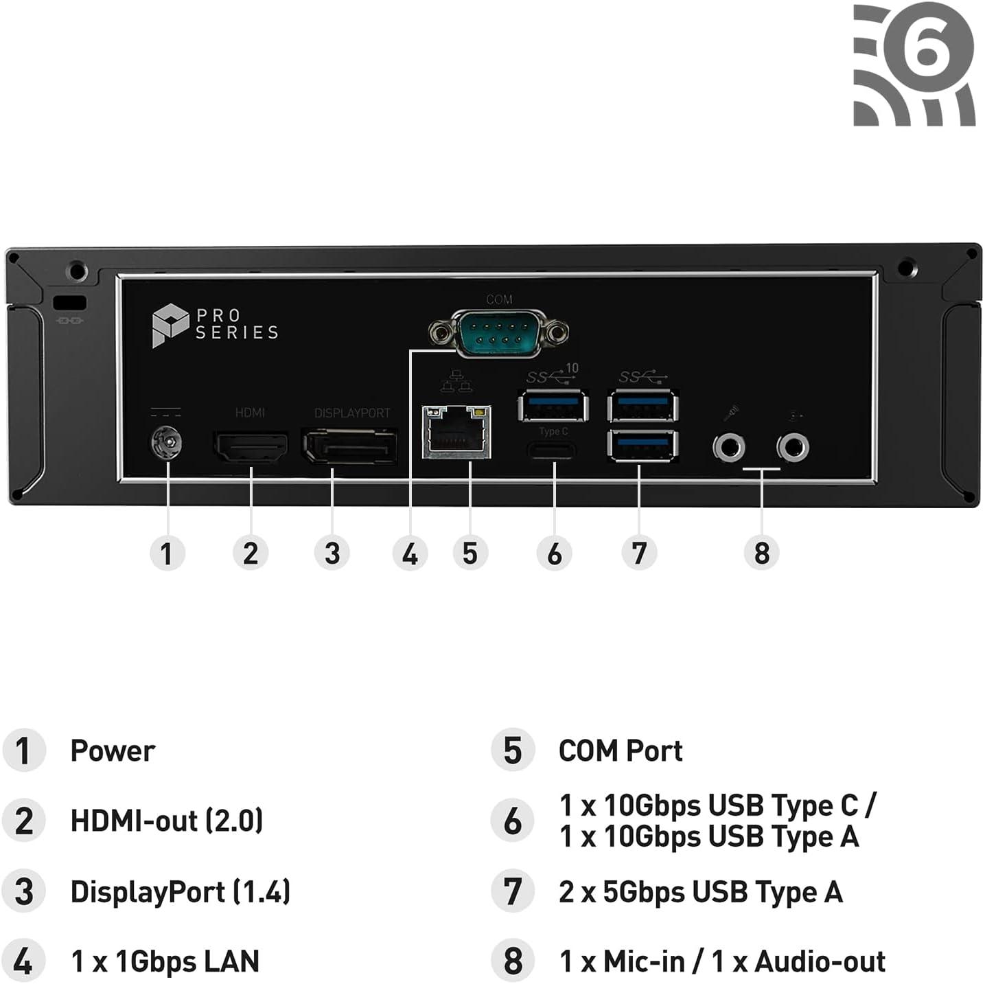 imagemsi PRO DP21 Desktop Intel Core i713700 UHD 770 8GB Memory 500GB SSD WiFi 6 AX211 Windows 11 Home Plus 13M499US