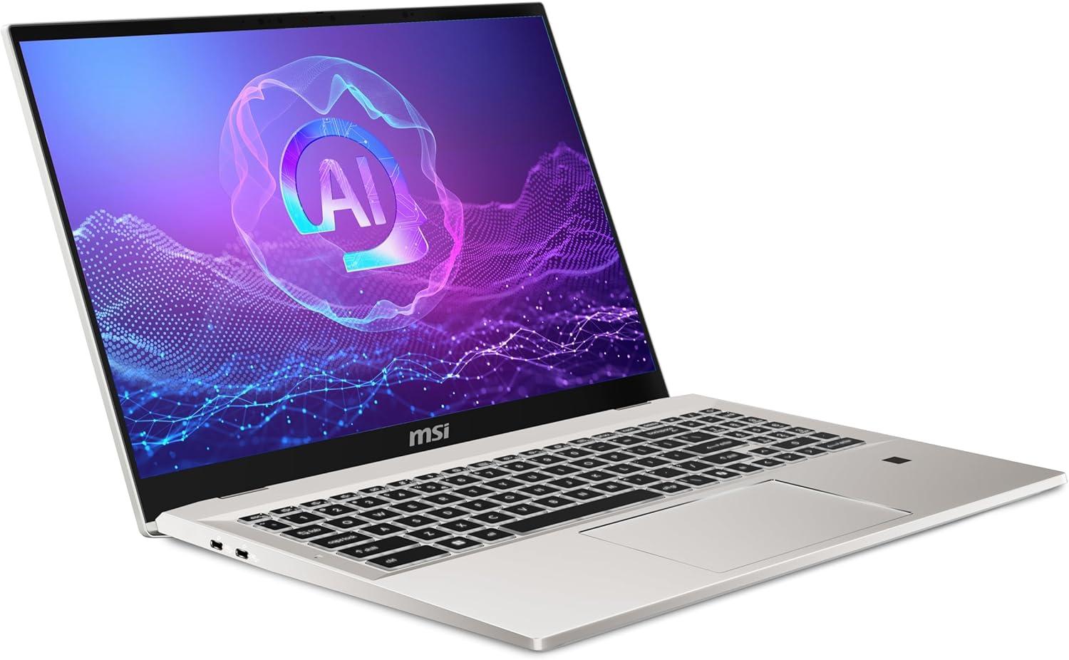 imagemsi Prestige A16 AI 2025 16 UHD OLED Business Laptop AMD Ryzen AI 9365 Radeon Graphics 32GB LPDDR5x 1TB NVMe SSD TypeC WiFi 7 Win 11 Home Urban Silver A3HMG207US