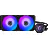 imageMSI MAG CORELIQUID 280R V2 AIO CPU Liquid Cooler  Rotatable ARGB Blockhead Integrated Radiator Pump SplitFlow Water Cooling EvaporationProof Tubing Easy to Install  AMD ampamp Intel Compatible