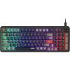 imagemsi Forge GK110 US  Membrane Keyboard RGB Ergonomic AntiGHOSTING AngleAdjustable Black