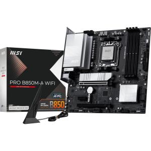 MSI B850 Gaming Plus WiFi PZ Motherboard, ATX – Supports AMD Ryzen 9000/8000 / 7000 Processors, AM5 – DDR5 Memory Boost 8200+ MT/s (OC), PCIe 5.0 x16, M.2 Gen5, Wi-Fi 7, 5G LAN(PROB850MAWIFI)