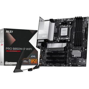 MSI B850 Gaming Plus WiFi PZ Motherboard, ATX – Supports AMD Ryzen 9000/8000 / 7000 Processors, AM5 – DDR5 Memory Boost 8200+ MT/s (OC), PCIe 5.0 x16, M.2 Gen5, Wi-Fi 7, 5G LAN(B850M-P)