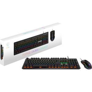 MSI Forge GK300 Combo Blue – Gaming RGB Mechanical Keyboard & Forge GM300 Mouse Set, Anti-Ghosting, 7200 DPI Optical Sensor