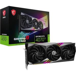 MSI Gaming GeForce RTX 4070 Ti 12GB GDRR6X 192-Bit Extreme Clock: 2760 MHz HDMI/DP Nvlink Tri-Frozr 3 Ada Lovelace Architecture Graphics Card (RTX 4070 Ti Gaming X Trio 12G)(MSI Gaming GeForce RTX 4070 Ti)