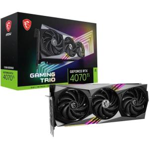 MSI Gaming GeForce RTX 4070 Ti 12GB GDRR6X 192-Bit HDMI/DP Nvlink Tri-Frozr 3 Ada Lovelace Architecture Graphics Card (RTX 4070 Ti Gaming Trio 12G)