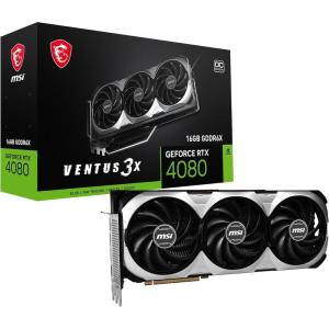 MSI Gaming GeForce RTX 4080 16GB GDRR6X 256-Bit HDMI/DP Nvlink Tri-Frozr 3 Ada Lovelace Architecture Graphics Card (RTX 4080 16GB Ventus 3X OC)