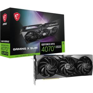 MSI Gaming RTX 4070 Ti Super 16G Gaming X Slim Graphics Card (NVIDIA RTX 4070 Ti Super, 256-Bit, Extreme Clock: 2685 MHz, 16GB GDRR6X 21 Gbps, HDMI/DP, Ada Lovelace Architecture)