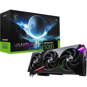 MSI Gaming RTX 5080 16G Vanguard SOC Graphics Card (16GB GDDR7, 256-bit, Extreme Clock TBD MHz, DisplayPort x 3 2.1a, HDMI 2.1b, NVIDIA Blackwell Architecture)