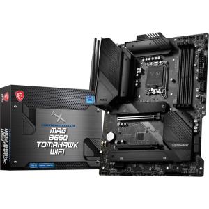 MSI MAG B760 Tomahawk WiFi Gaming Motherboard (Supports 12th/13th/14th Gen Intel Processors, LGA 1700, DDR5, PCIe 5.0, M.2, 2.5Gbps LAN, USB 3.2 Gen2, HDMI/DP, Wi-Fi 6E, Bluetooth 5.3, ATX)(ATX)
