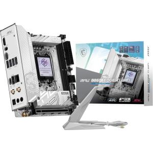 MSI MPG B860I Edge TI WiFi Motherboard (Supports Intel Core Ultra Processors Series 2, LGA 1851, DDR5, PCIe 5.0, M.2, 2.5Gbps LAN, USB 3.2 Gen2, HDMI/DP, Wi-Fi 6E, Bluetooth 5.3, ATX)
