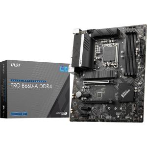 MSI PRO B760-P WiFi DDR4 ProSeries Motherboard (Supports 12th/13th/14th Gen Intel Processors, LGA 1700, DDR4, PCIe 4.0, M.2, 2.5Gbps LAN, USB 3.2 Gen2, HDMI/DP, Wi-Fi 6E, Bluetooth 5.3, ATX)(ATX)