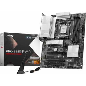 MSI PRO B850-P WiFi Motherboard, ATX – Supports AMD Ryzen 9000/8000 / 7000 Processors, AM5 – DDR5 Memory Boost (8200+ MT/s OC), PCIe 5.0 x16 & 4.0 x16, M.2 Gen5, Wi-Fi 7, 5G LAN