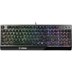 MSI Vigor GK30 RGB Gaming Keyboard, 6-Zone RGB Lighting, Water Repellent & Splash-Proof, Mechanical-Like Plunger Switches