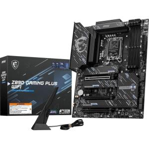 MSI Z890 Gaming Plus WiFi Gaming Motherboard (Supports Core Ultra Series 2 Intel Processors, LGA 1851, DDR5, PCIe 5.0, M.2, SATA, 5Gbps LAN, USB Type-C, Wi-Fi 7, Bluetooth 5.4, Thunderbolt 4, ATX)