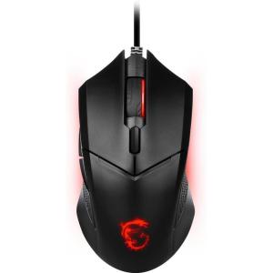 msi Clutch GM20 Elite Gaming Mouse, 6400 DPI, 20M+ Clicks OMRON Switch, Optical Sensor, Adjustable Weights, Ergonomic Right Hand Design, RGB Mystic Light(Clutch GM08)