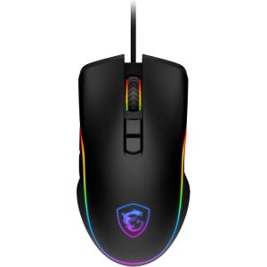 msi Forge GM300 Lightweight Gaming USB RGB Adjustable up to 7200 DPI Desktop Laptop Gaming Mouse,Black
