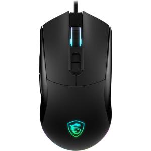 msi Forge GM320 Gaming Mouse, 12800 DPI, 20M+ Clicks Micro Switch, Optical Sensor, Ergonomic Ambitextrous Hand Design, RGB Light