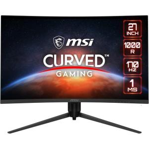 msi G271CQP E2, 27″ Gaming Monitor, 2560 x 1440 (QHD), VA, 170Hz, FreeSync Premium, HDMI, Displayport, Tilt, Swivel, Height Adjustable,Pivot,Black(G271CQP E2)